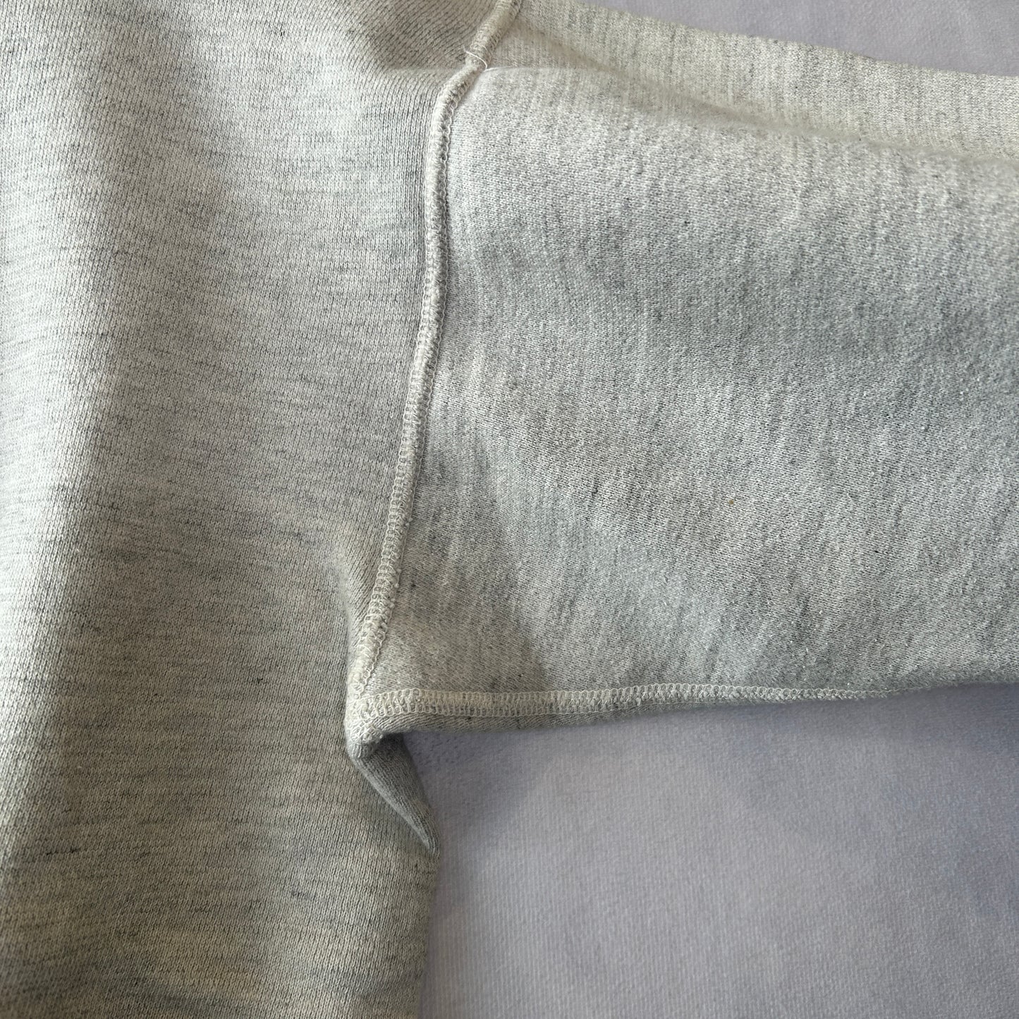 50's Huskee Mills 前V 染み込みプリントスウェット グレー(M)/A1786S-SO