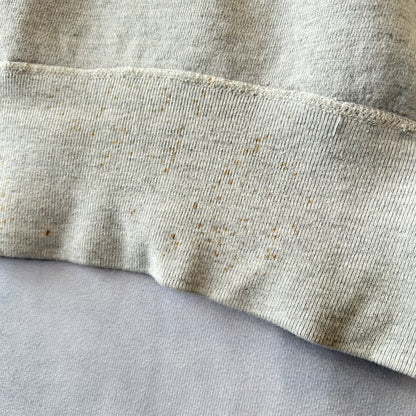 50's Huskee Mills 前V 染み込みプリントスウェット グレー(M)/A1786S-SO