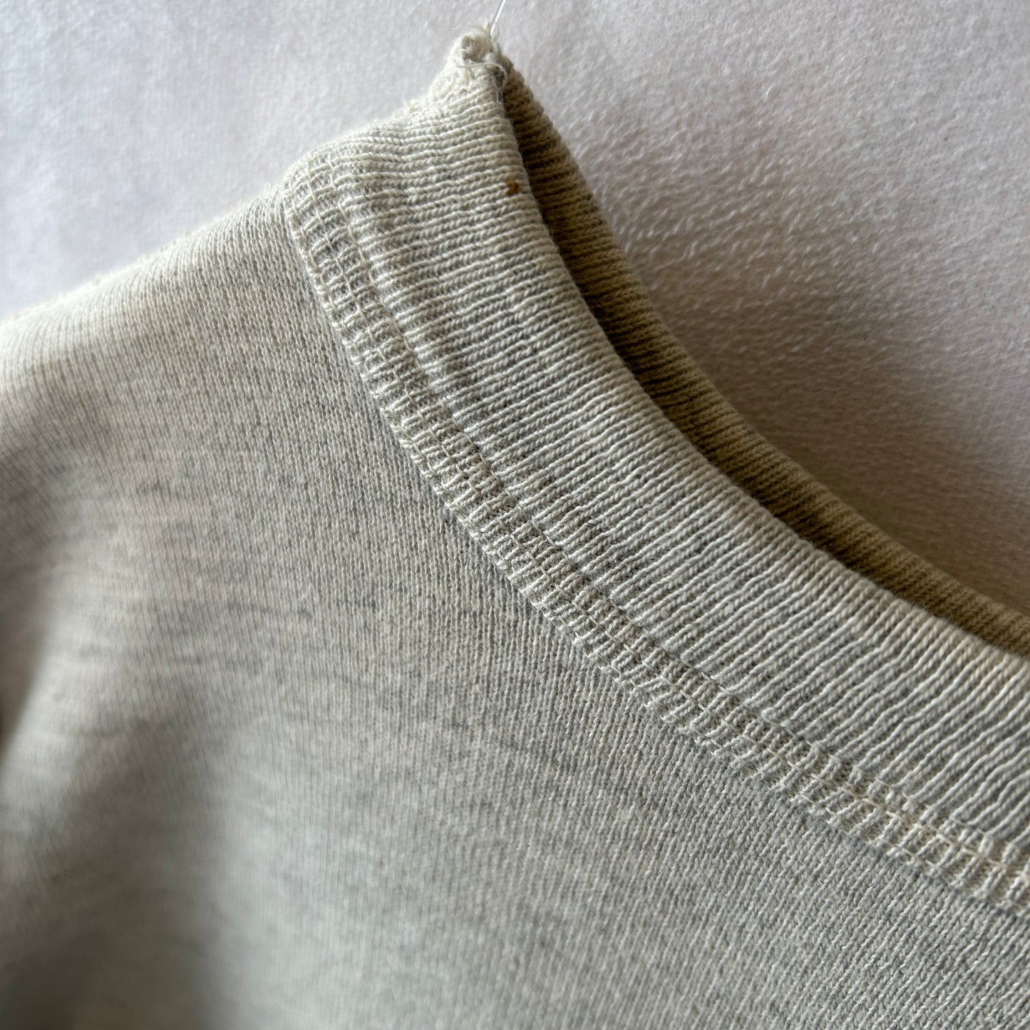 50's Huskee Mills 前V 染み込みプリントスウェット グレー(M)/A1786S-SO