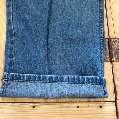 00's Polo Ralph Lauren ラルフローレン 2タック　デニムトラウザーズ パンツ ブルー (34×30)/A5336P-SO