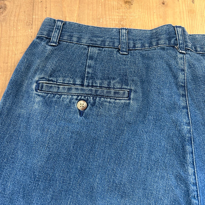 00's Polo Ralph Lauren ラルフローレン 2タック　デニムトラウザーズ パンツ ブルー (34×30)/A5336P-SO