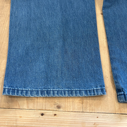 00's Polo Ralph Lauren ラルフローレン 2タック　デニムトラウザーズ パンツ ブルー (34×30)/A5336P-SO