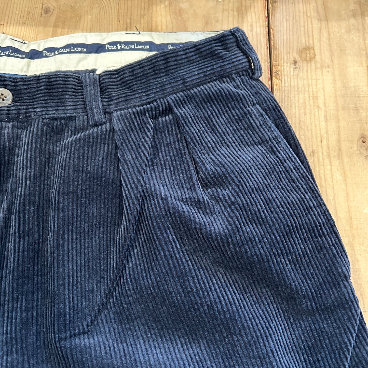 00's Polo Ralph Lauren corduroy pants ポロ ラルフローレン コーデュロイ パンツ ブラック ダークネイビー (36 30) /B3041P-SO