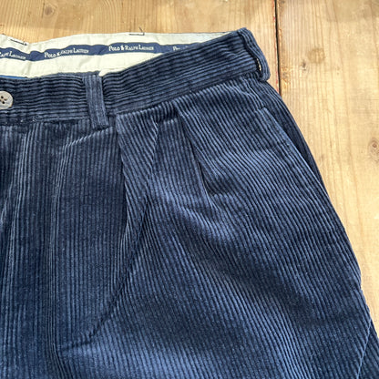 00's Polo Ralph Lauren corduroy pants ポロ ラルフローレン コーデュロイ パンツ ブラック ダークネイビー (36 30) /B3041P-SO