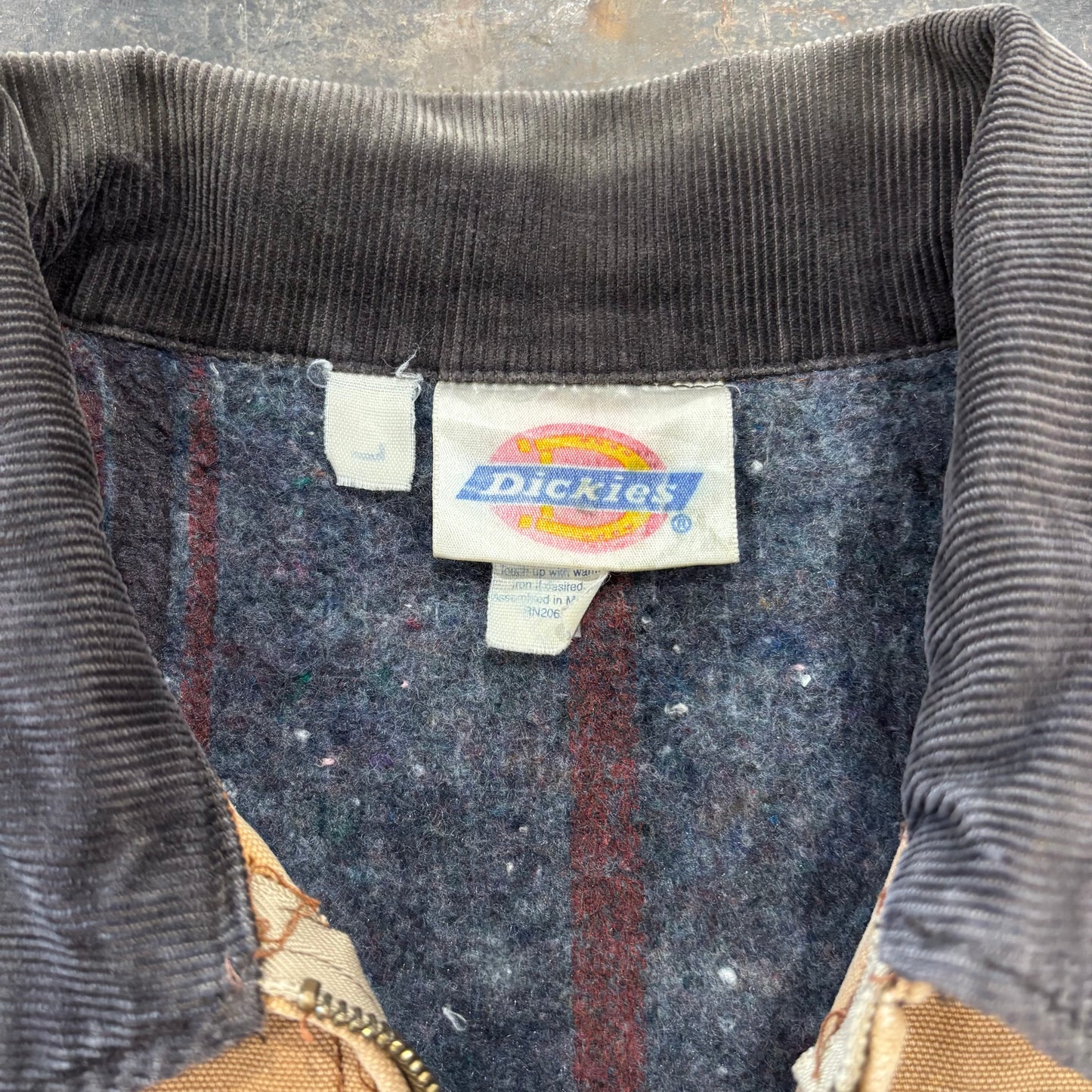 80's Dickies work jacket ダック ワーク ジャケット デトロイトタイプ ベージュ (L)/A8300J-SO