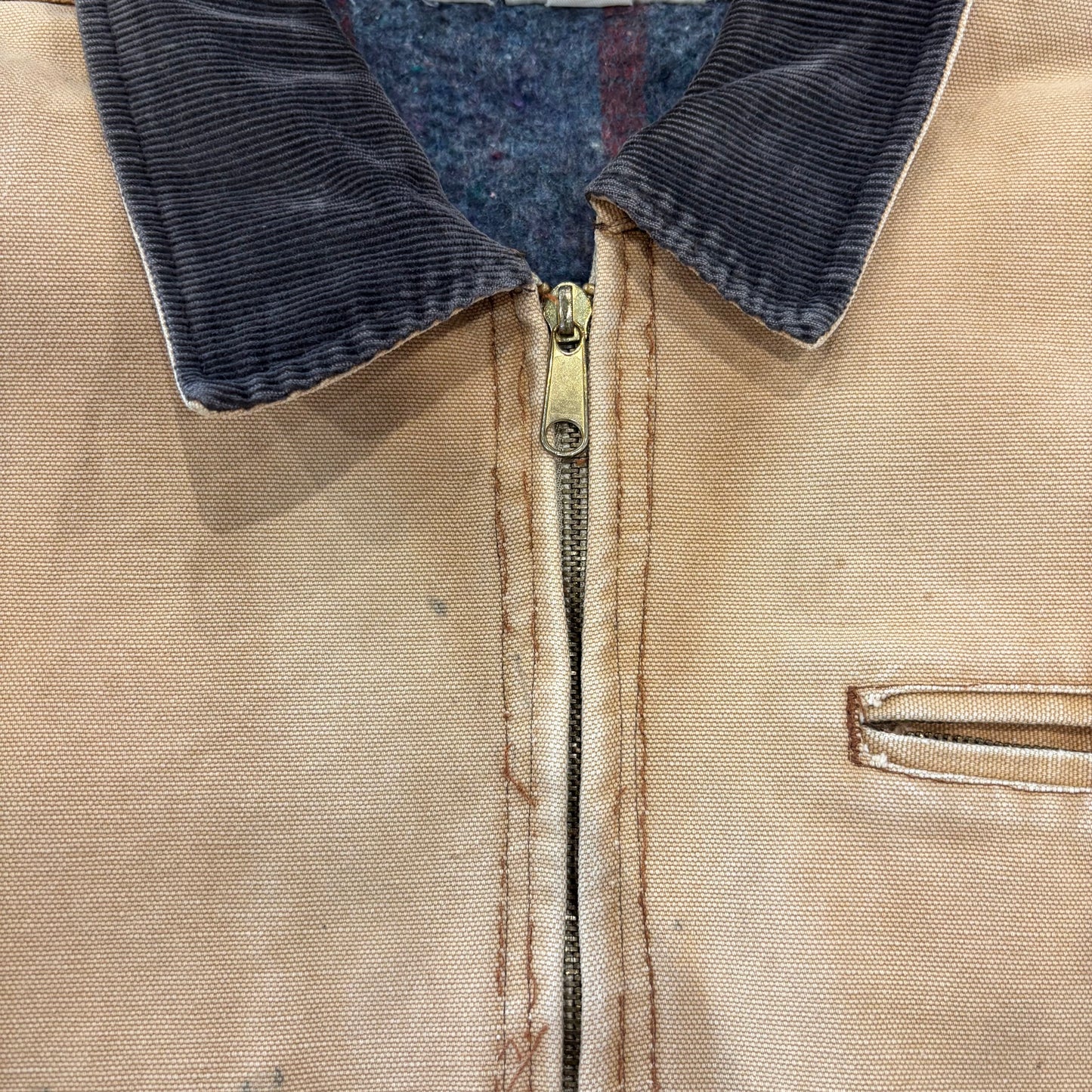 80's Dickies work jacket ダック ワーク ジャケット デトロイトタイプ ベージュ (L)/A8300J-SO