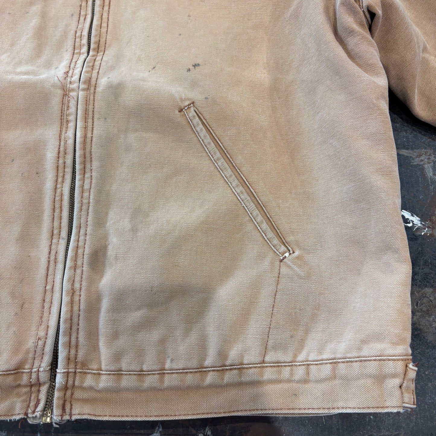 80's Dickies work jacket ダック ワーク ジャケット デトロイトタイプ ベージュ (L)/A8300J-SO