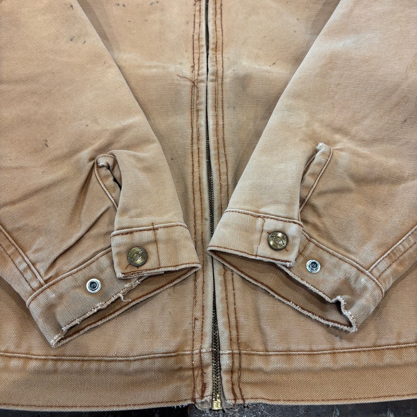 80's Dickies work jacket ダック ワーク ジャケット デトロイトタイプ ベージュ (L)/A8300J-SO