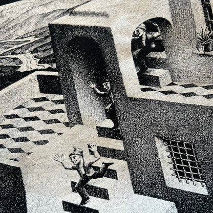00's M.C.Escher ”循環” アートTシャツ 黒(M)/A4360T-SO