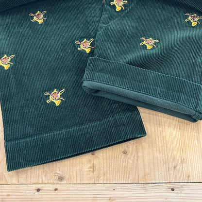 00's Polo Ralph Lauren corduroy pants fox ポロ ラルフローレン 狐 楽器 刺繍 コーデュロイ パンツ (38 34)/A4914P-SO