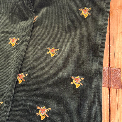 00's Polo Ralph Lauren corduroy pants fox ポロ ラルフローレン 狐 楽器 刺繍 コーデュロイ パンツ (38 34)/A4914P-SO