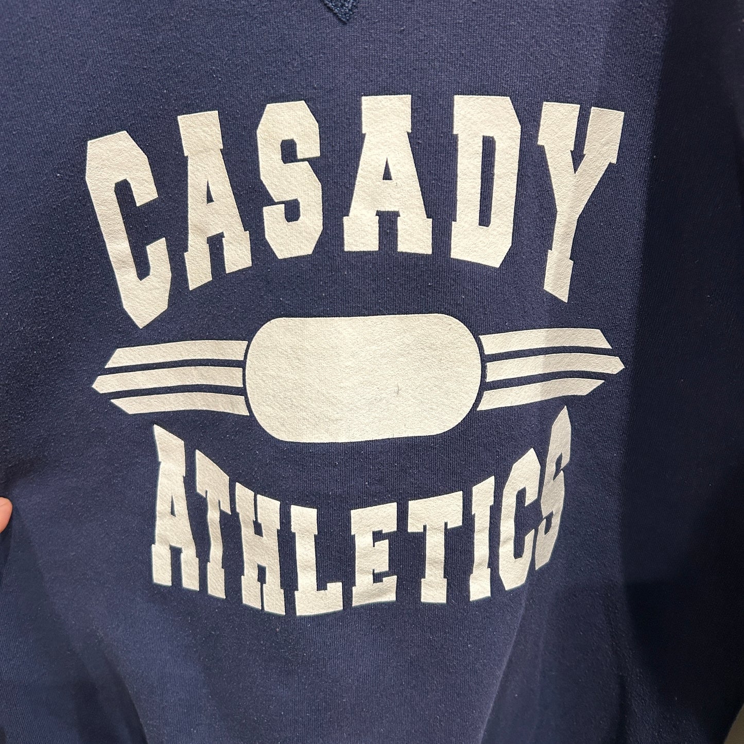 90's Russell ラッセル CASADY ATHLETIC カレッジスウェット USA製 ネイビー(L)/A8930S-SO
