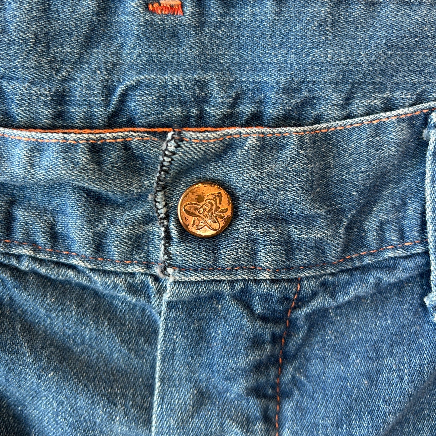 70's Unknown Brand デニムペインターパンツ ワークパンツ(w34)/A6732P-SO