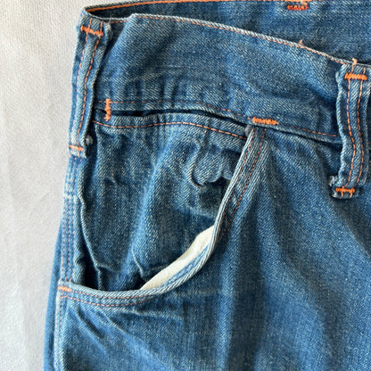 70's Unknown Brand デニムペインターパンツ ワークパンツ(w34)/A6732P-SO