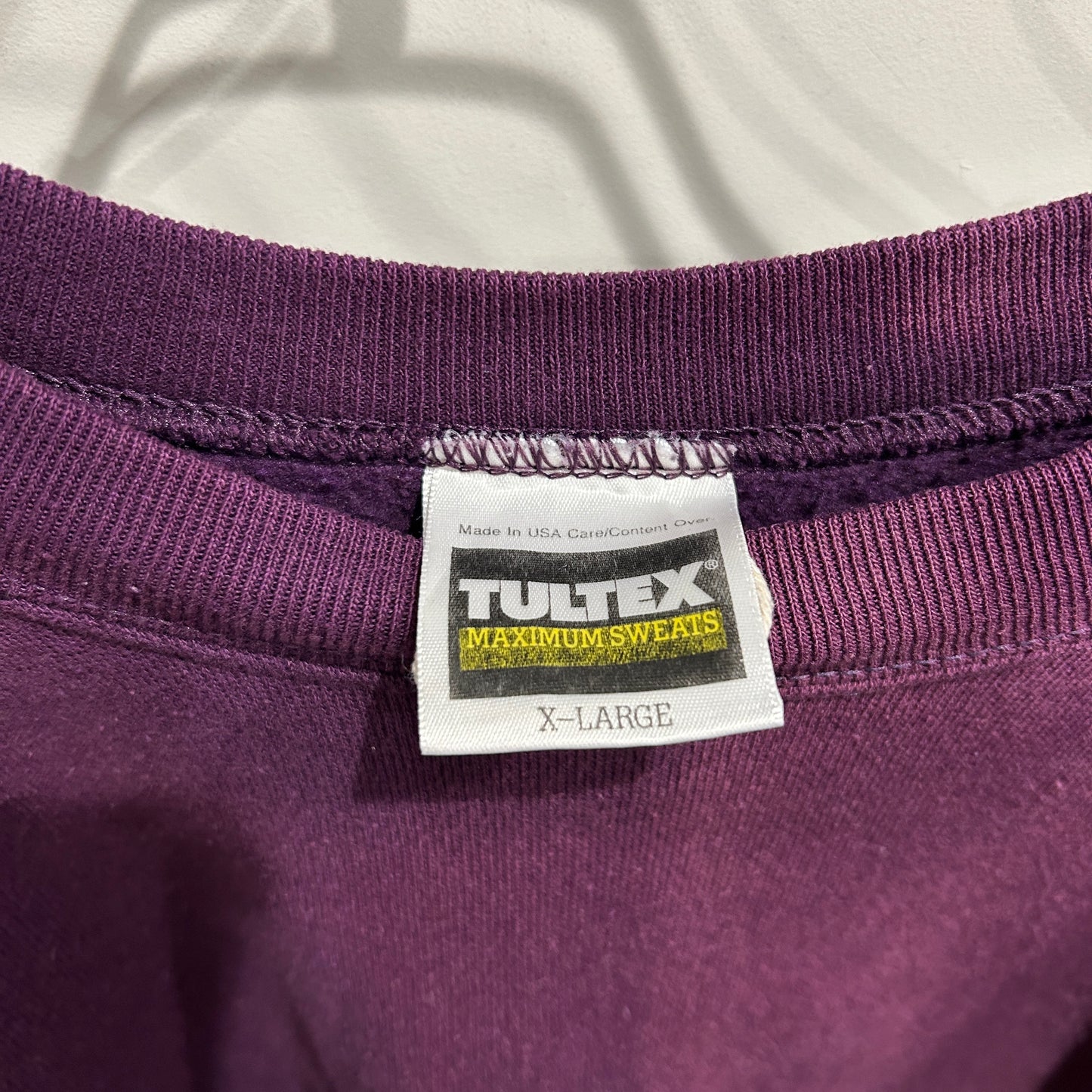 90's TULTEX ブランクスウェット フェード 無地 ボルドー(XL)/B2918S-SO