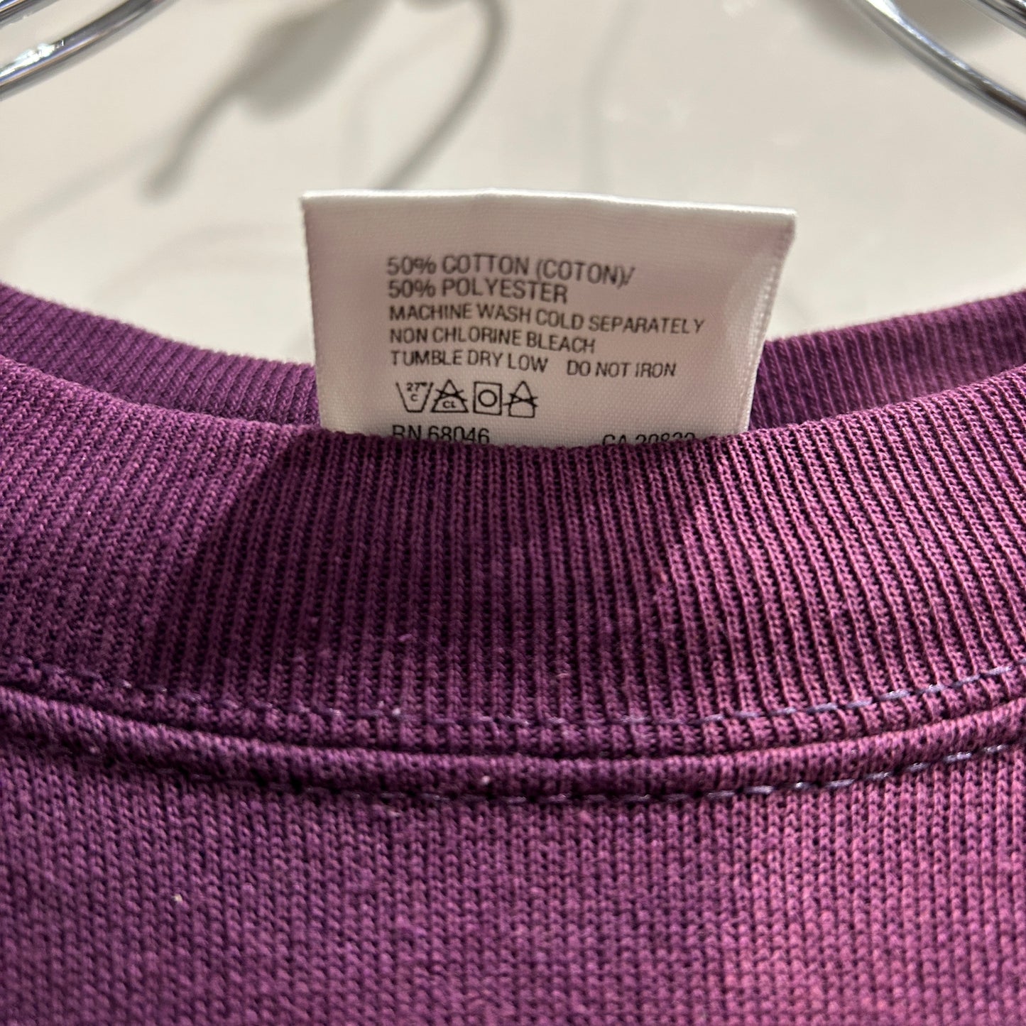 90's TULTEX ブランクスウェット フェード 無地 ボルドー(XL)/B2918S-SO