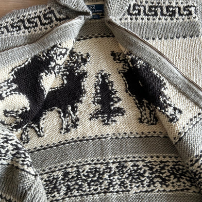 Polo by Ralph Lauren ポロ ラルフローレン Handknit カウチンセーター ベージュ/グレー(M)/A6034O-SO