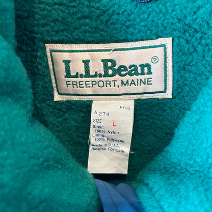 80's L.L.Bean エルエルビーン ウォームアップベスト USA製 ブルー(L)/A8971V-SO