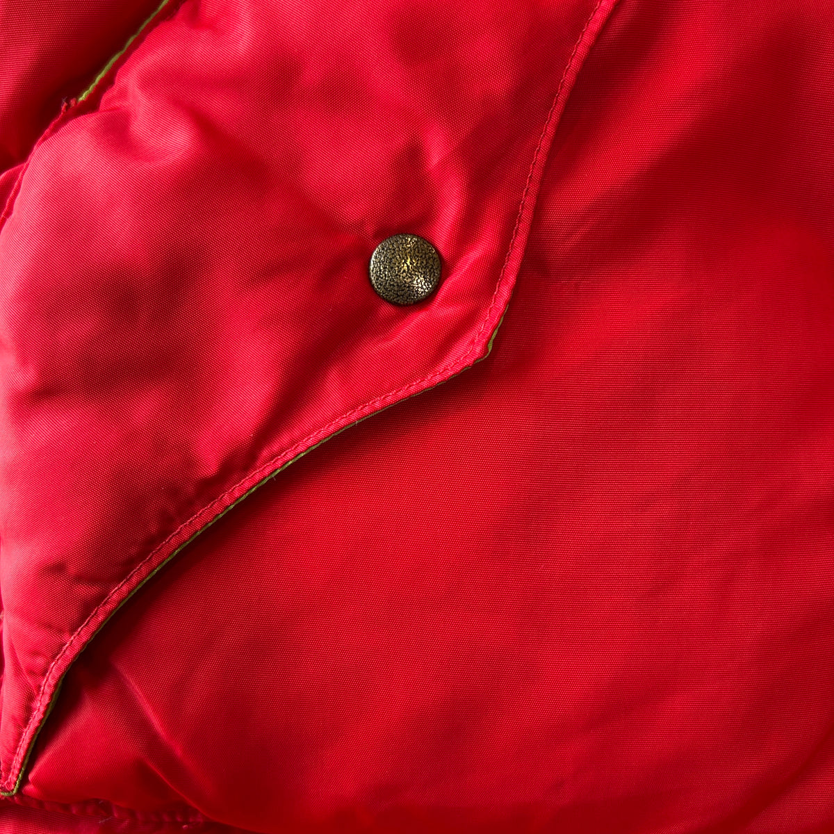 70's Powderhorn Mountaineering パウダーホーン ダウンベスト レッド/グリーン(M)/C1693V-SO