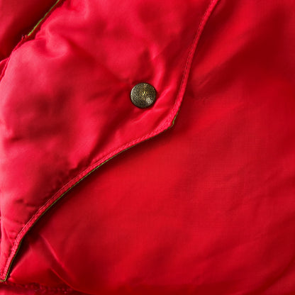 70's Powderhorn Mountaineering パウダーホーン ダウンベスト レッド/グリーン(M)/C1693V-SO