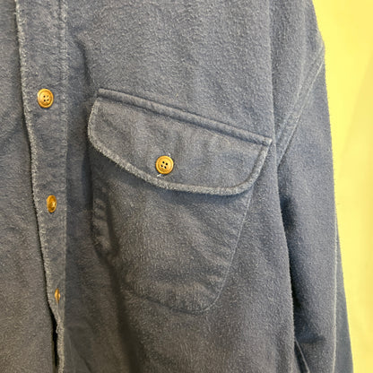 00's St.Johns'Bay  シャモアクロスシャツ 紺 (M)/A8945S-SO