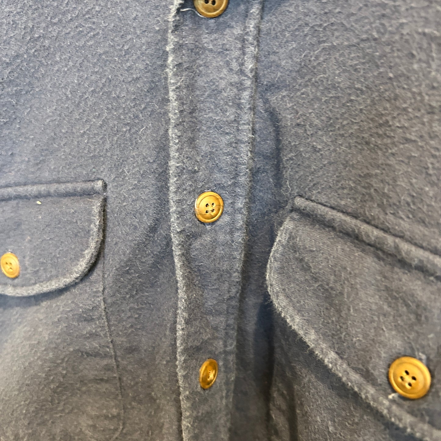 00's St.Johns'Bay  シャモアクロスシャツ 紺 (M)/A8945S-SO