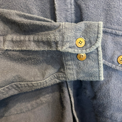 00's St.Johns'Bay  シャモアクロスシャツ 紺 (M)/A8945S-SO