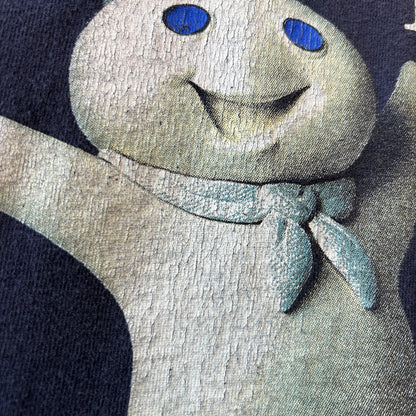 90's Lee Dough Boy ドゥボーイ ピルズベリー 食品企業Tシャツ ネイビー(L)/C0914T-SO