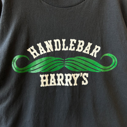 90's Delta HandleBar Harry's ショップTシャツ シングルステッチ USA製 黒 (L)/C0913T-SO