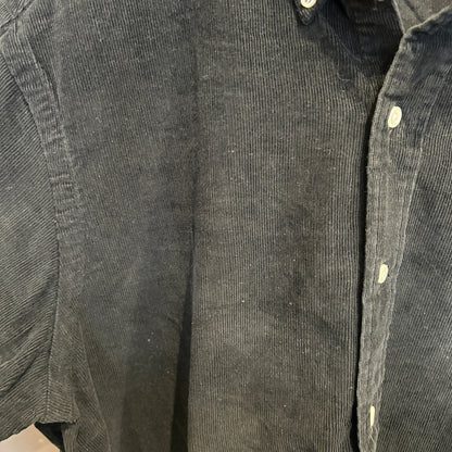 00's Ralph Lauren ラルフローレン コーデュロイシャツ 黒 (L)/B1506S-SO