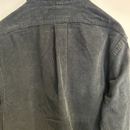 00's Ralph Lauren ラルフローレン コーデュロイシャツ 黒 (L)/B1506S-SO