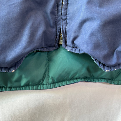 90's Eddie Bauer エディー・バウアー "CANADIAN VEST" リバーシブルグースダウンベスト(L)/C1643V-SO