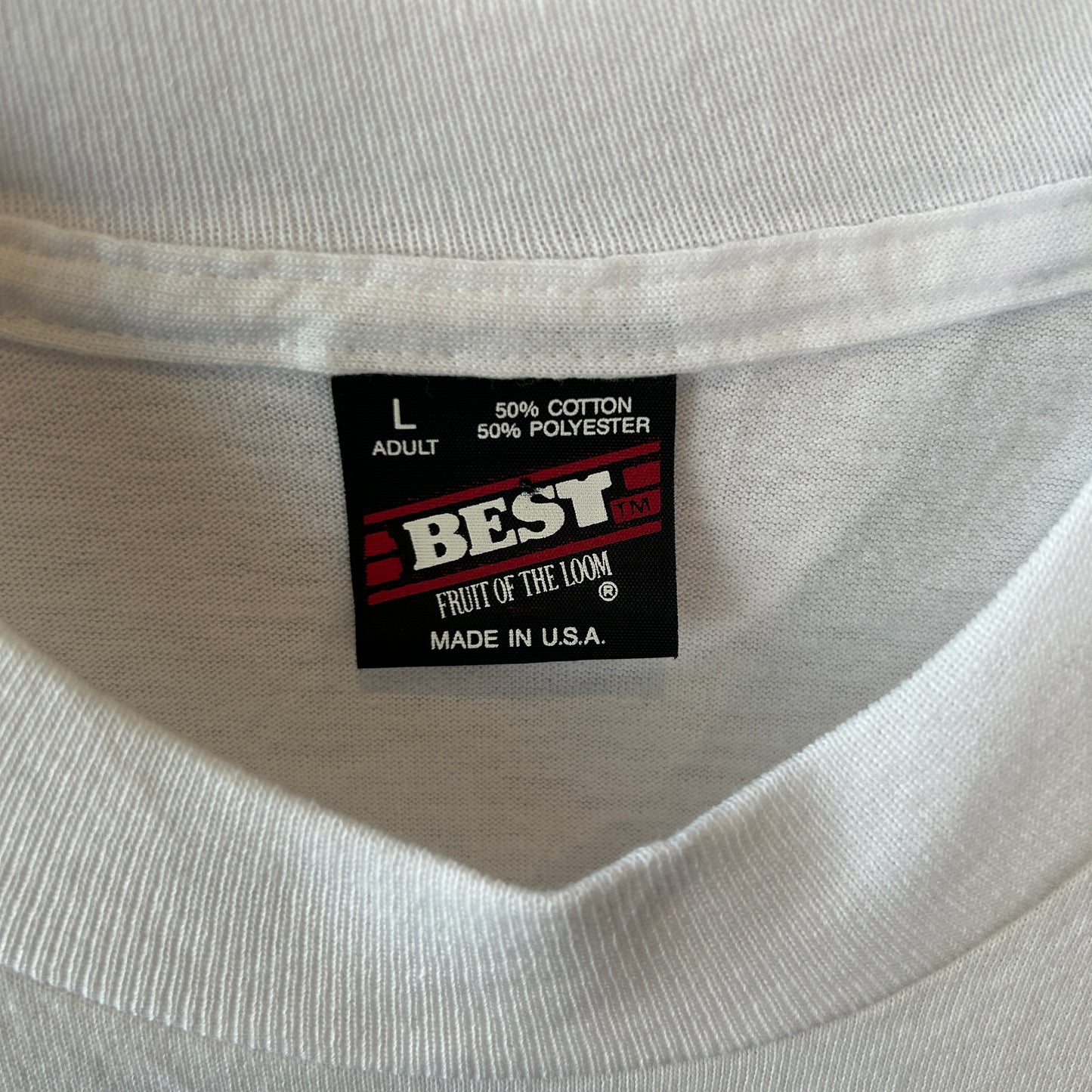 90's NOW and LATER キャンディー 企業Tシャツ 白 Fruit of the loom(L)/A7389T-SO