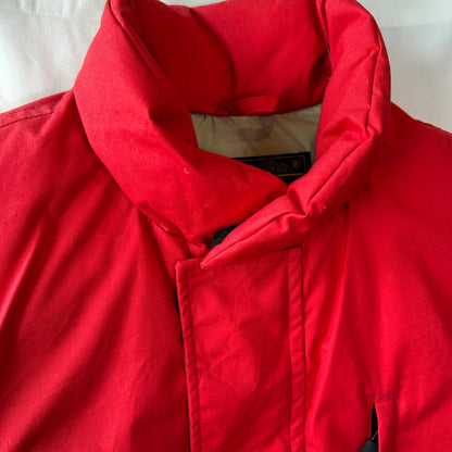 80's Eddie Bauer エディー・バウアー グースダウンベスト レッド(M)/B0581V-SO
