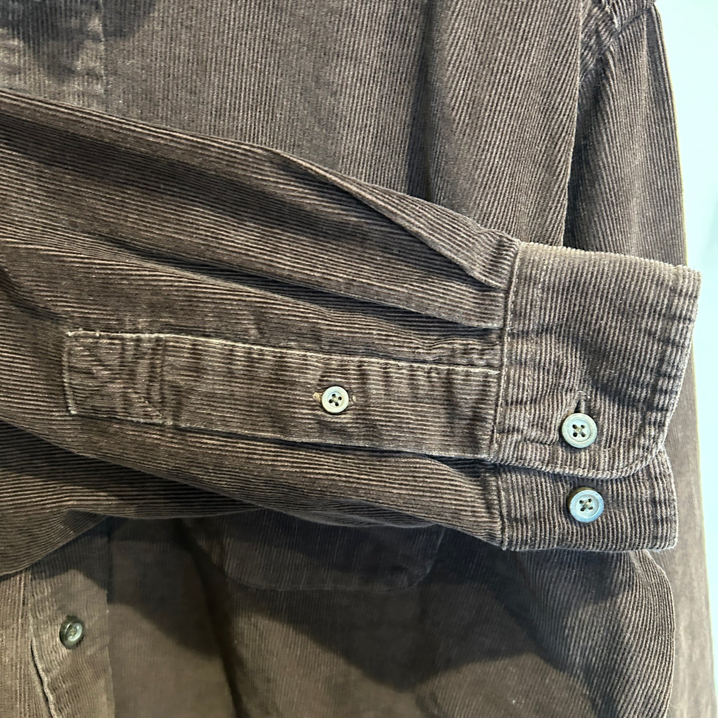 00's L.L.Bean エルエルビーン コーデュロイシャツ 茶 (M)/A8395S-SO