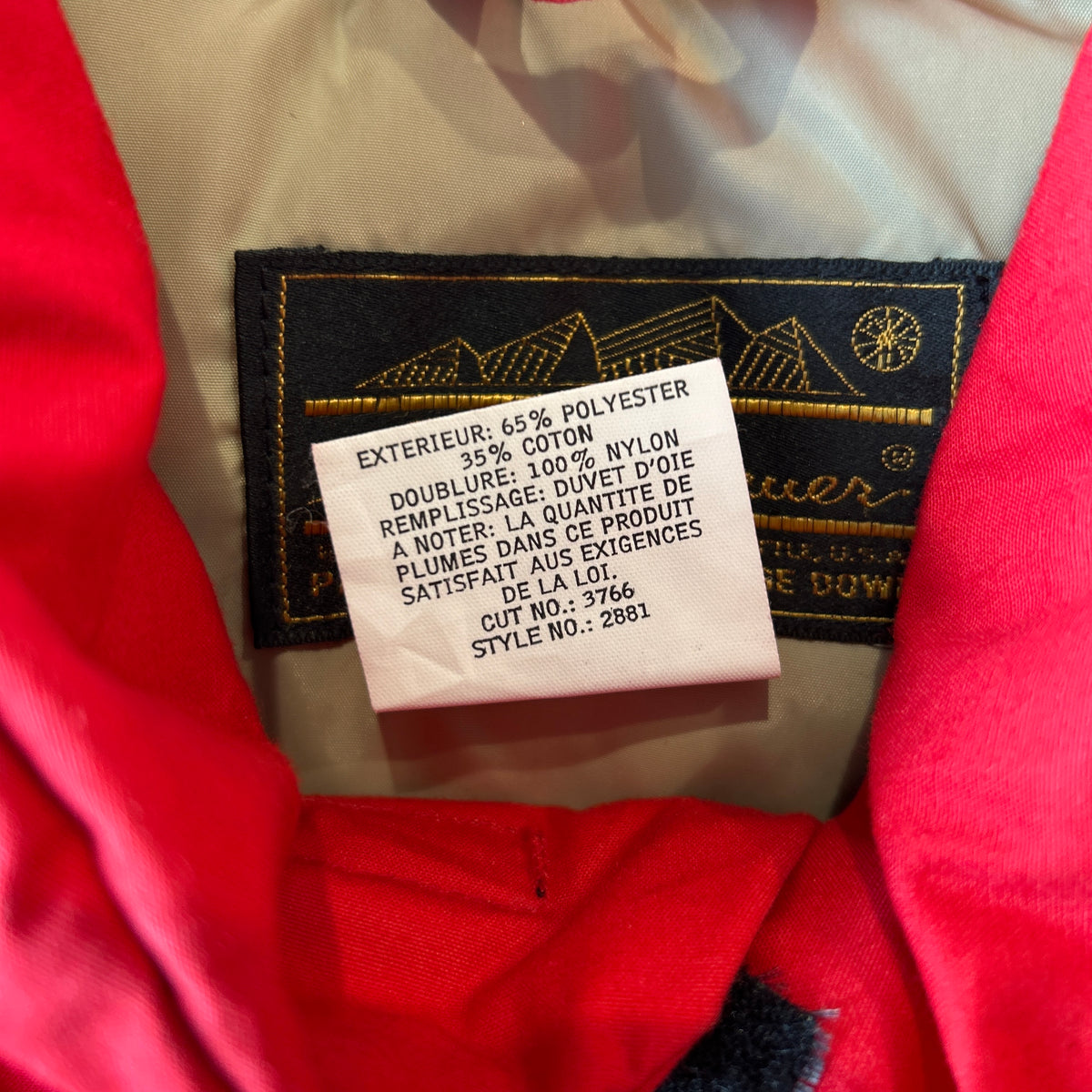 80's Eddie Bauer エディー・バウアー グースダウンベスト レッド(M)/B0581V-SO