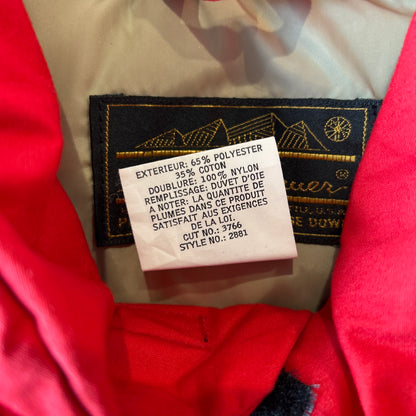 80's Eddie Bauer エディー・バウアー グースダウンベスト レッド(M)/B0581V-SO