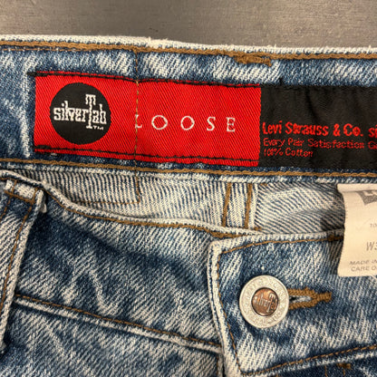 00's Levi's Silber Tab リーバイス Loose デニムパンツ 薄青 (30×30)/B1756P-SO