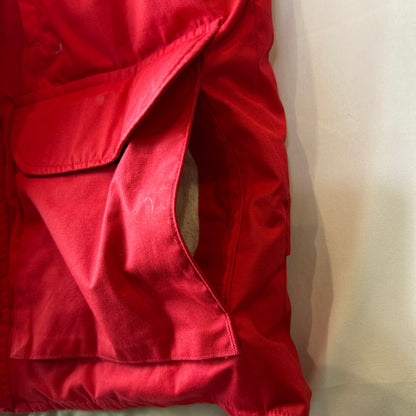 80's Eddie Bauer エディー・バウアー グースダウンベスト レッド(M)/B0581V-SO