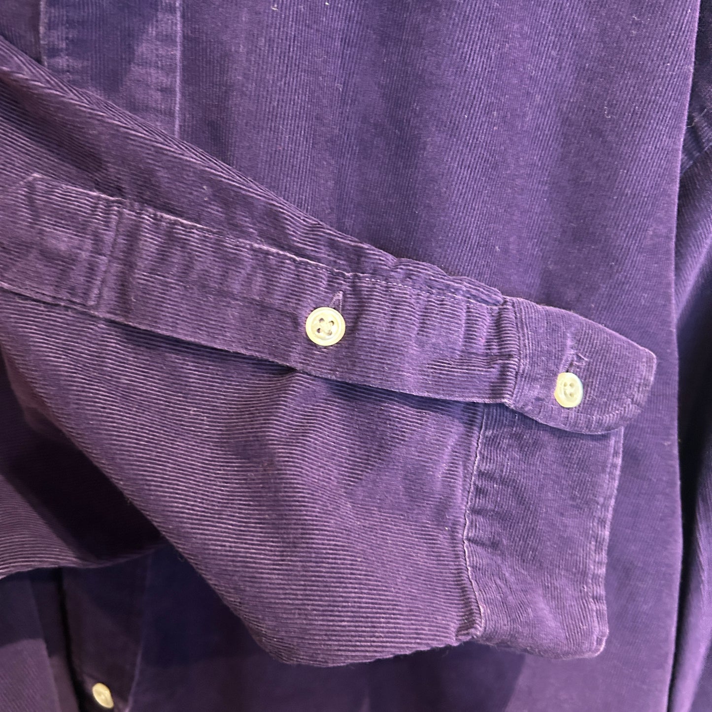 00's Ralph Lauren ラルフローレン コーデュロイシャツ Blake 紫 (L)/B1132S-SO