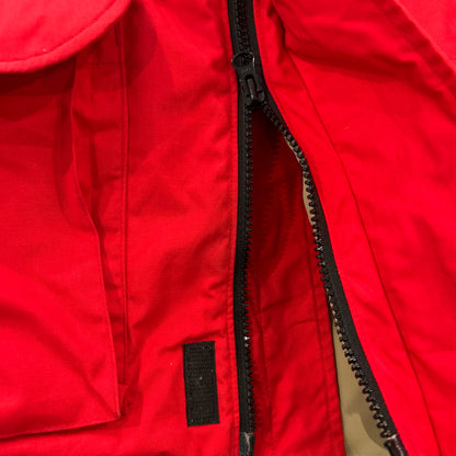 80's Eddie Bauer エディー・バウアー グースダウンベスト レッド(M)/B0581V-SO
