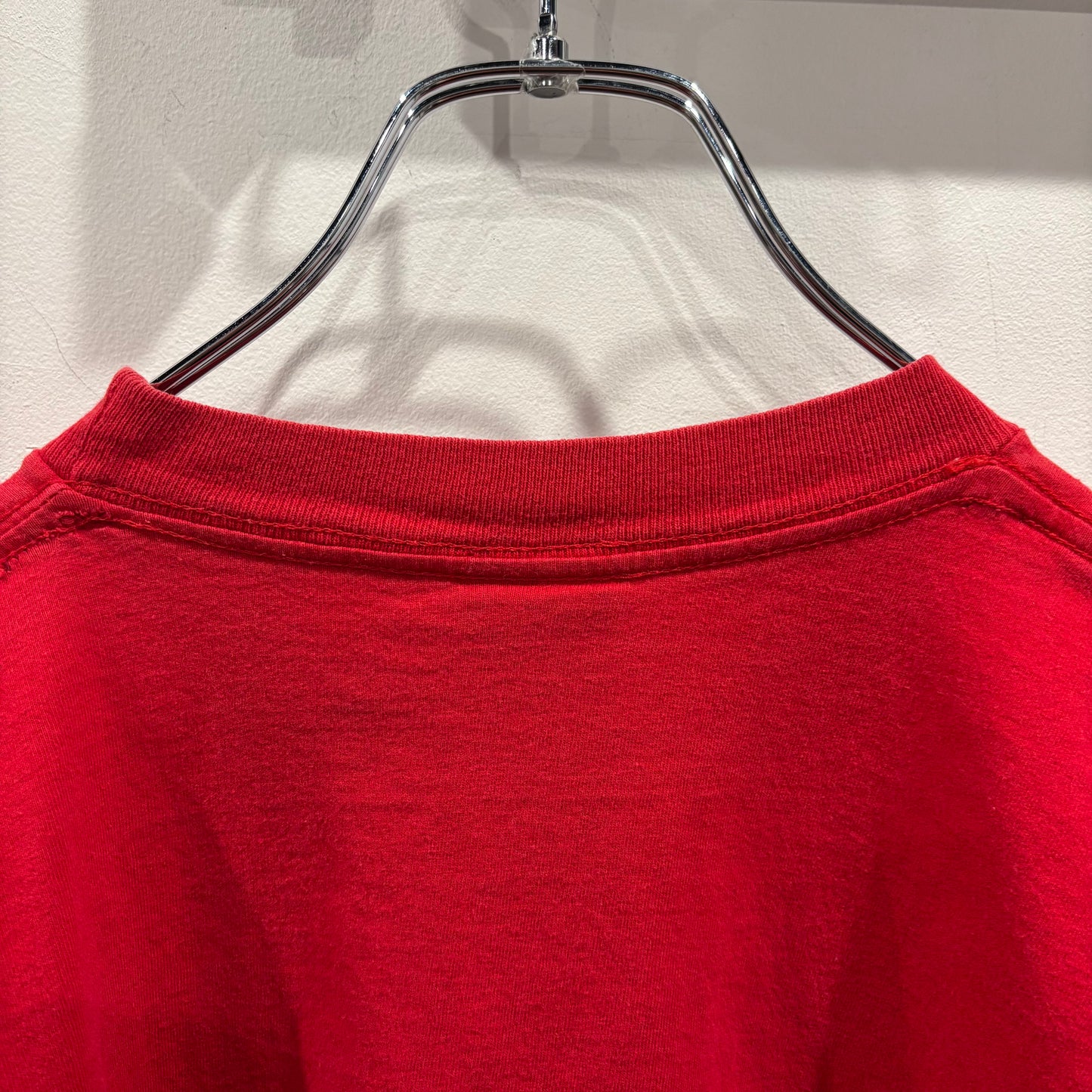 90's Disney  Oklahoma ミッキー グーフィー Tシャツ 赤(M相当)/C3481T-SO