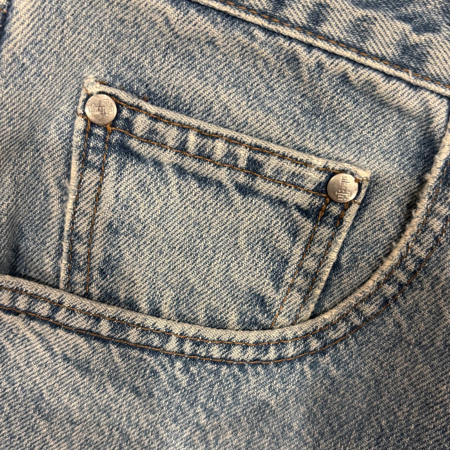 90's Levi's リーバイス Silber Tab デニム バギーパンツ 薄青 (36×36)/B2606P-SO