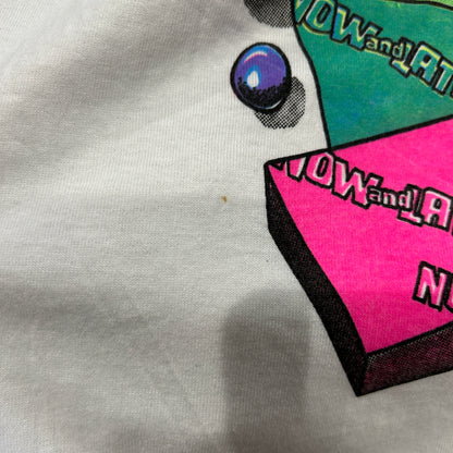 90's NOW and LATER キャンディー 企業Tシャツ 白 Fruit of the loom(L)/A7389T-SO