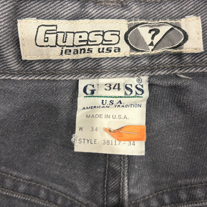 90's Guess Jeans USA デニムパンツ グレー (34×34)/B1913P-SO
