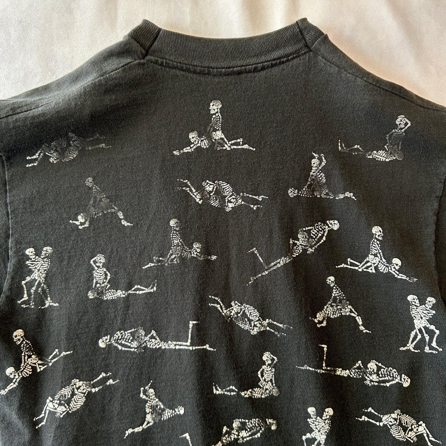 90's Fashion Victim スカル 四十八手 Tシャツ エロT 黒 /C0917T-SO