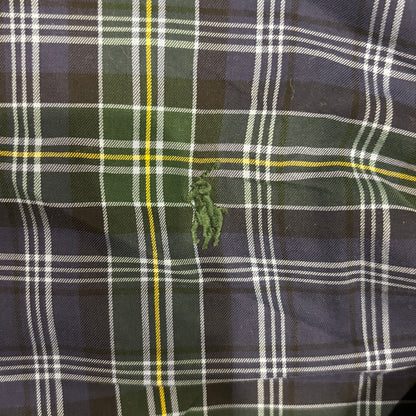00's Ralph Lauren ラルフローレン チェックシャツ CRASSIC FIT 青緑黄白 (XL)/A2339SH-SO