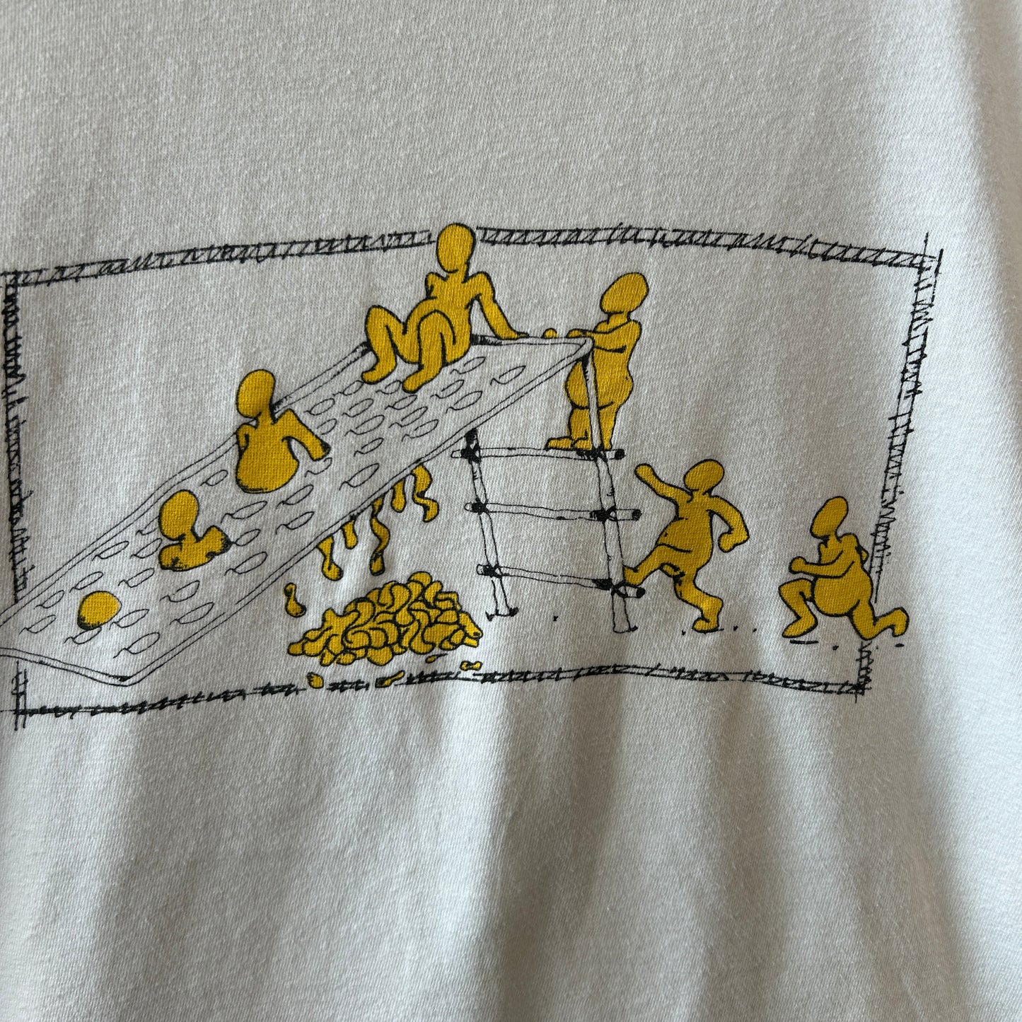 90's カリフォルニア州立ポリテクニック大学 学生ラジオ マーチャンダイズTシャツ 白 ONEITA(XL)/B2721T-SO