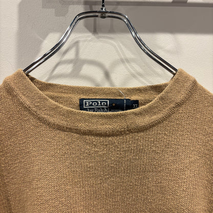 Polo by Ralph Lauren ラルフローレン コットンニット ベージュ (XL)/A0318K-SO
