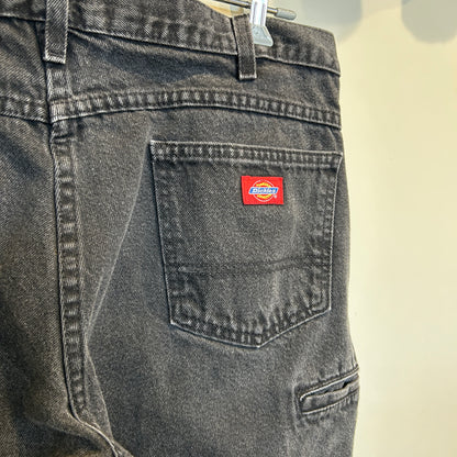 00's Dickies double knee pants ディッキーズ ダブル二ー パンツ ブラック デニム (36 32)/A8368P-SO